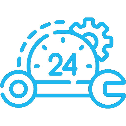 24 hours service icon